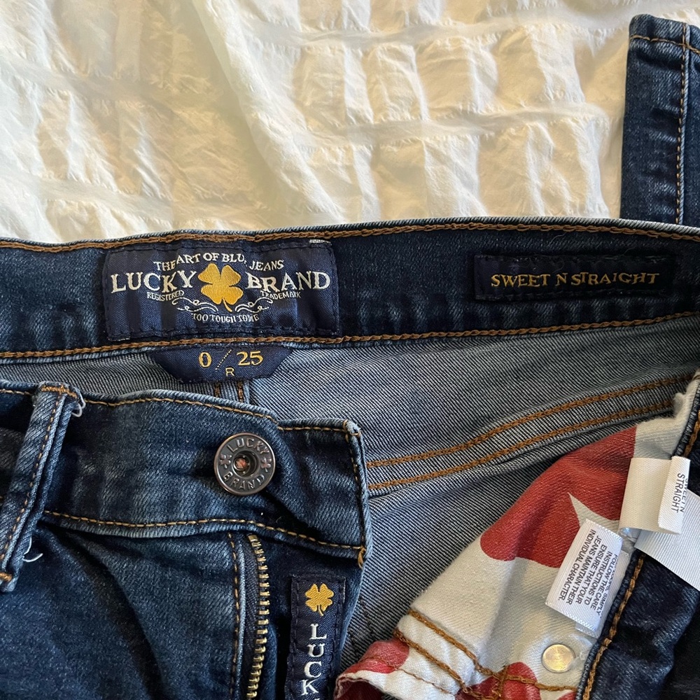 Lucky Brand Women's Straight Leg Jeans - Dark Blue